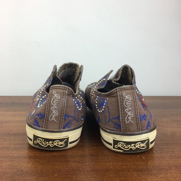 Rhino Red Marc Ecko Chalsie Hailee Women’s Sneakers Brown Rhinestones Size 7.5. - Picture 10 of 13